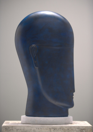 BLUE HEAD WITH GLASSES - TALL